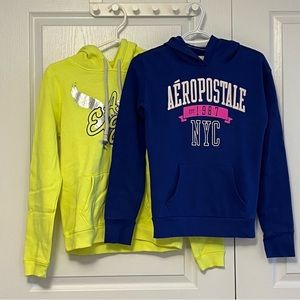 2pcs hoodie (American eagle & Aéropostale)